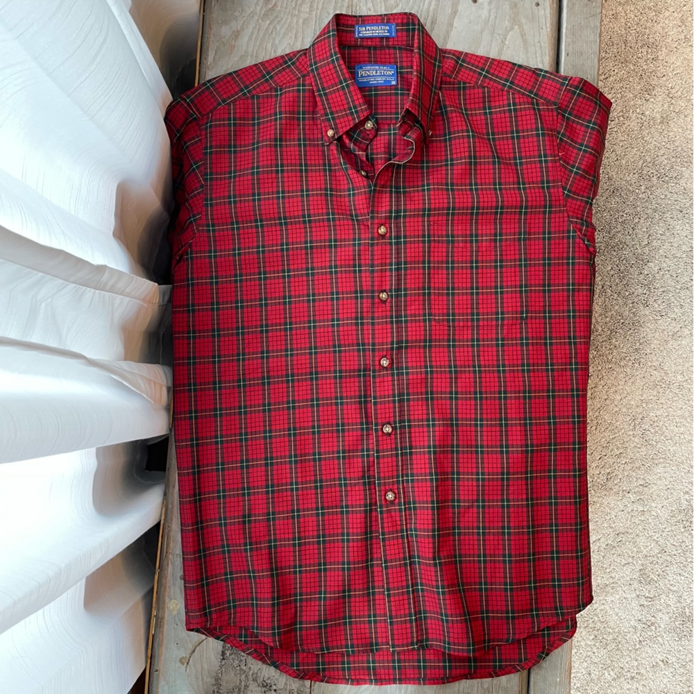 Sir Pendleton Worsted Wool Tartan Button Down | S… - image 3